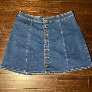 Blue Wrangler Denim Skirt, Buttons! 💙